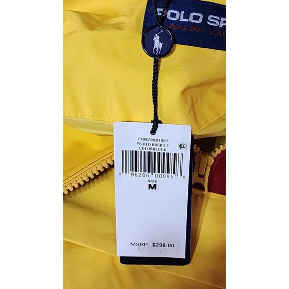 Ralph Lauren Sport Men's Red Rocks 2 Colorblock Packable Anorak Jacket Size Med. - Picture 8 of 11